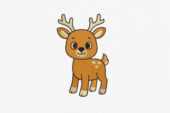 Cute Baby Deer Embroidery Design Art Review