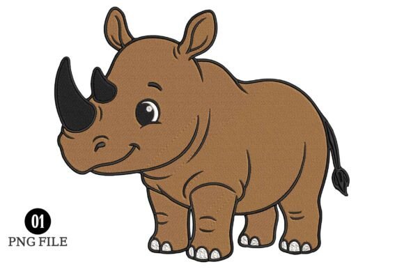 Cute Rhino Embroidery Design Review