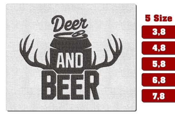 Deer and Beer Hunting Machine Embroidery Review