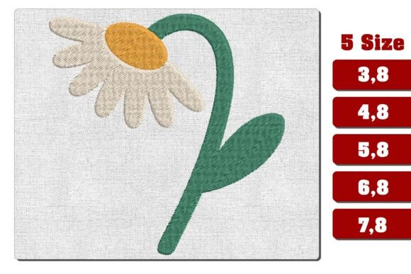 Minimalist Daisy Flower Embroidery File Review