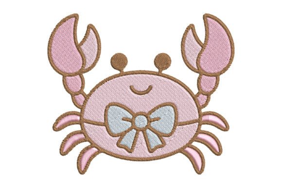 Pink Crab Embroidery Design Review for Brands