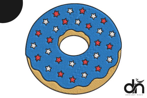 Review: Patriotic USA Donut Embroidery Design
