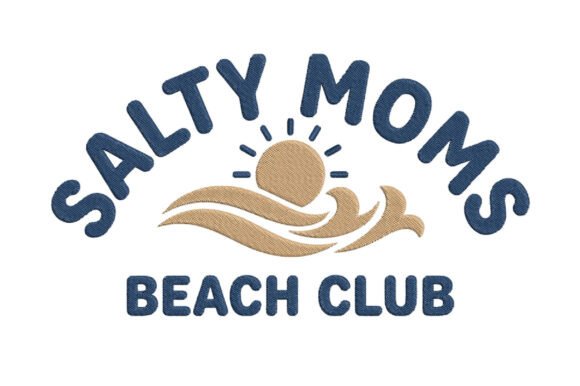 Salty Moms Beach Club Embroidery Design Review