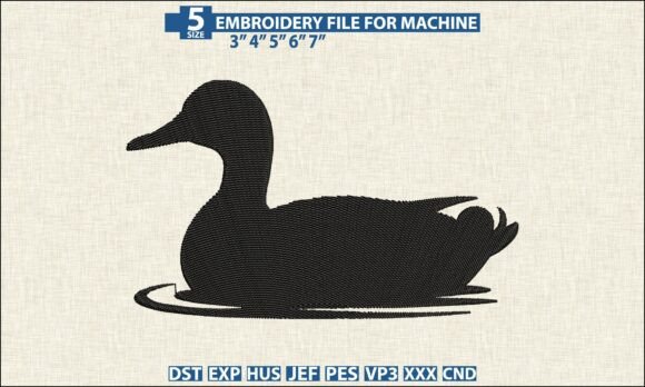 Swimming Duck DST PES Embroidery Designs Review